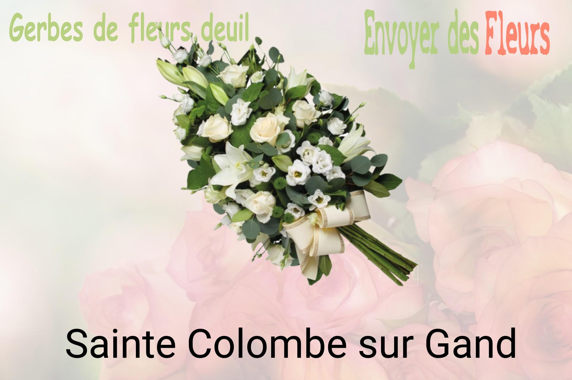 Gerbe de fleurs de deuil livrée à Sainte-Colombe-sur-Gand